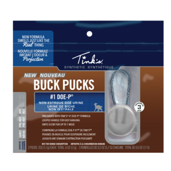 TINKS #1 Doe-P Deer Synthetic Buck Pucks - Doe - 3/PK