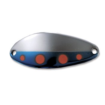 Acme Little Cleo Spoon 1/4oz Orange Dot Blue Nickel