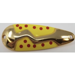 Acme Kamlooper Spoon 3/8oz Yellow Red Dot Gold