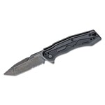 Kershaw 2062ST Analyst Assisted Flipper Knife 3.25" BlackWashed Tanto Combo Blade, Black GFN Handles, Liner Lock