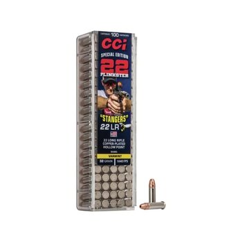 CCI Stinger 22 Plinkster Special Edition Stangers Ammunition 22LR 32 Grain Plated Lead Hollow Point - Box of 100