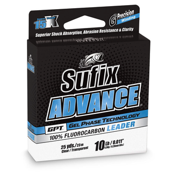 Sufix Advance Fluorocarbon Leader 6lb 25yds - Reg. $14.99