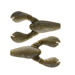 Great Lakes Finesse Snack Craw 2.1" Green Pumpkin Purple Flake 6-pk