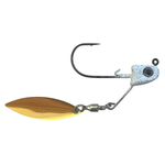 Great Lakes Finesse Sneaky Spin White Shad 3/8oz Gold Blade 1-pk