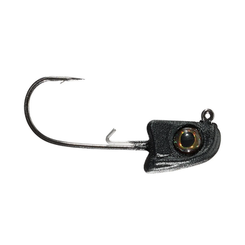 Great Lakes Finesse Sneaky Swimbait Jig Head 1/4oz Matte Black 2-pk