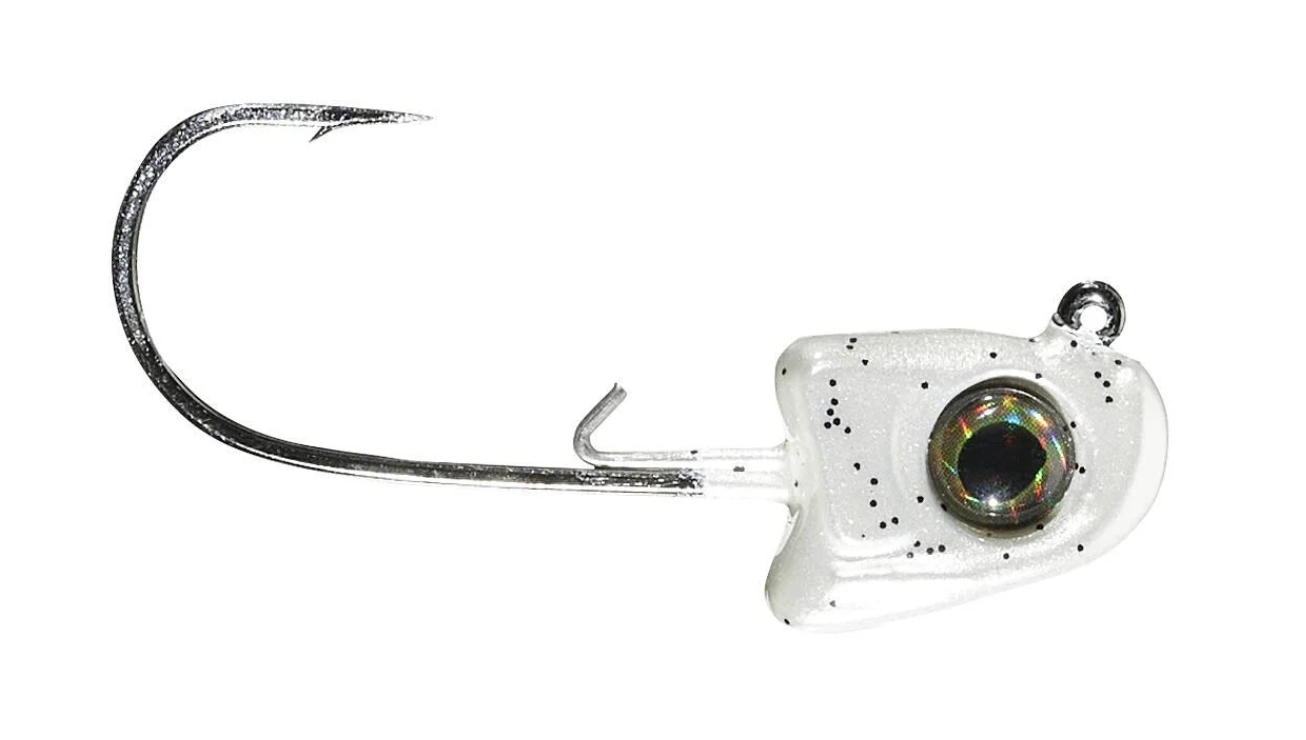 Great Lakes Finesse Sneaky Swimbait Jig Head White Shad 1/4oz 2-pk