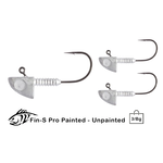 Lunker City Fin-S Pro 2/0 3/8oz Unpainted 3-pk