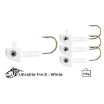Lunker City Ultralite Fin-S White 1/32oz 4-pk