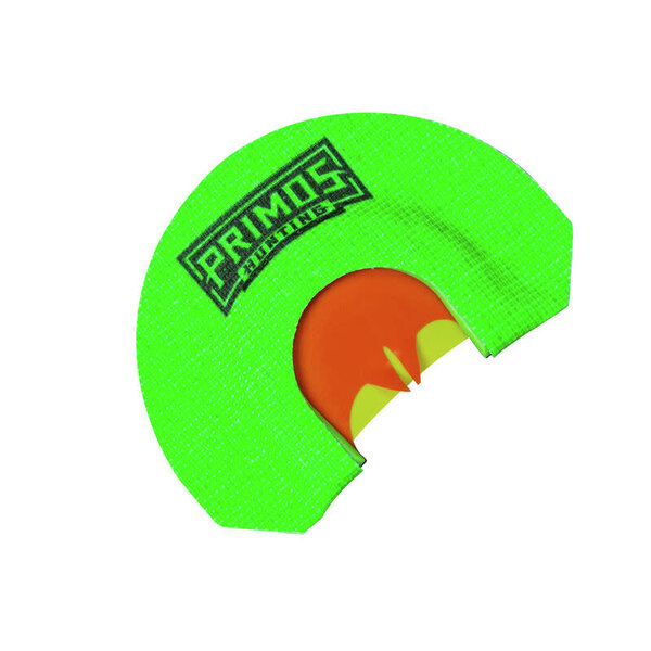 PS1267 The Lucy Diaphragm Call Triple Reed Turkey Hen Sounds Attracts Turkey Green Plastic Bat Cut