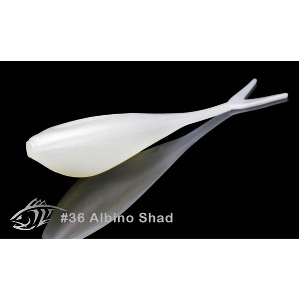 Lunker City Fin-S Shad Albino Shad 1-3/4" 20-pk
