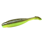 Lunker City Grubster Green Pumpkin/Chartreuse 2" 10-pk