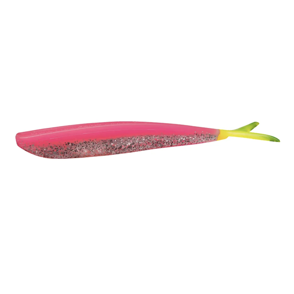 Lunker City Fin-S-Fish Bubblegum Ice/Chartreuse Tail 4" 8-pk