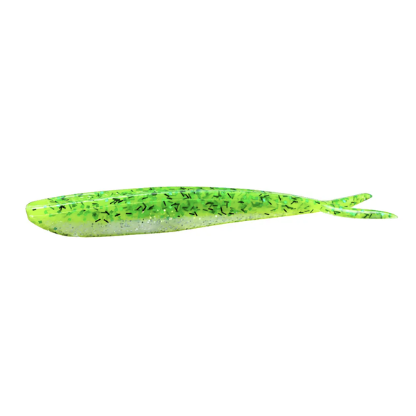 Lunker City Fin-S-Fish Green Shad Flash 4" 10-pk