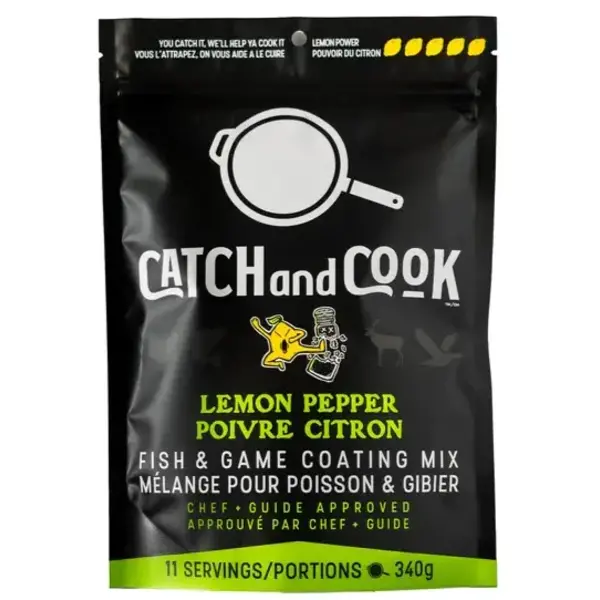 Catch and Cook Lemon Pepper Fish & Game Coating Mix 340g