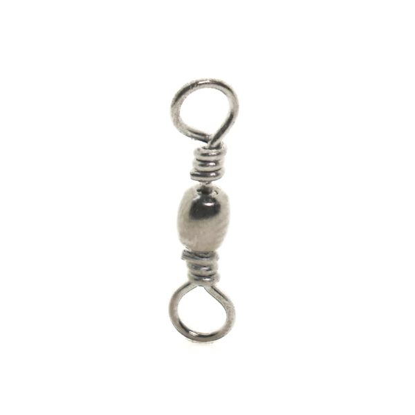 Mustad Barrel Swivel Black Size 10 12-pk
