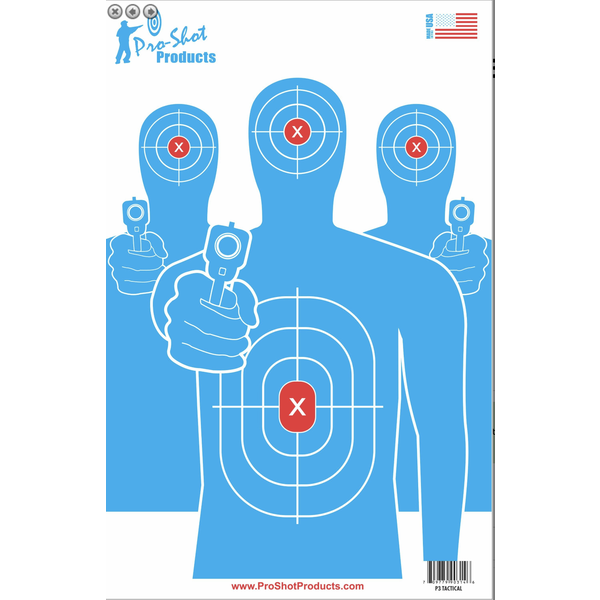 Pro Shot Range Series Tactical 13"x20" Targets 6 Pack
