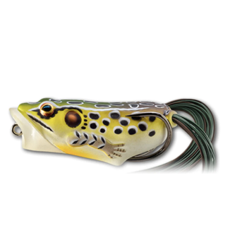 Live Target Hollow Body Frog Popper 2" Emerald/Brown 3/8oz