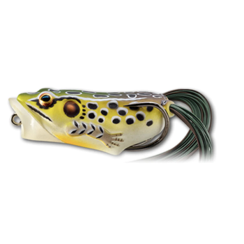 Live Target Hollow Body Frog Popper 2-1/2" Emerald/Brown 1/2oz