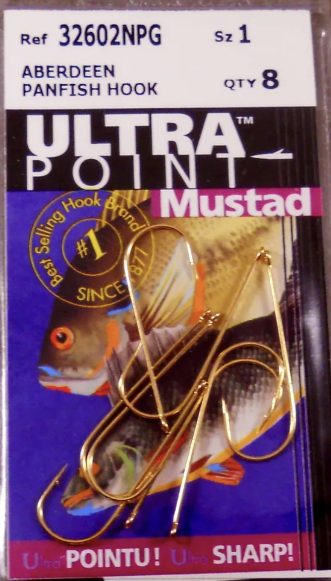 Mustad Aberdeen Panfish Hook Size 2 8-pk - Gagnon Sporting Goods