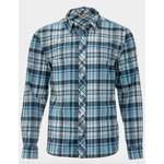 Simms Men's Stone Cold LS Shirt Nightfall Madras Plaid Medium - Reg. $99.99