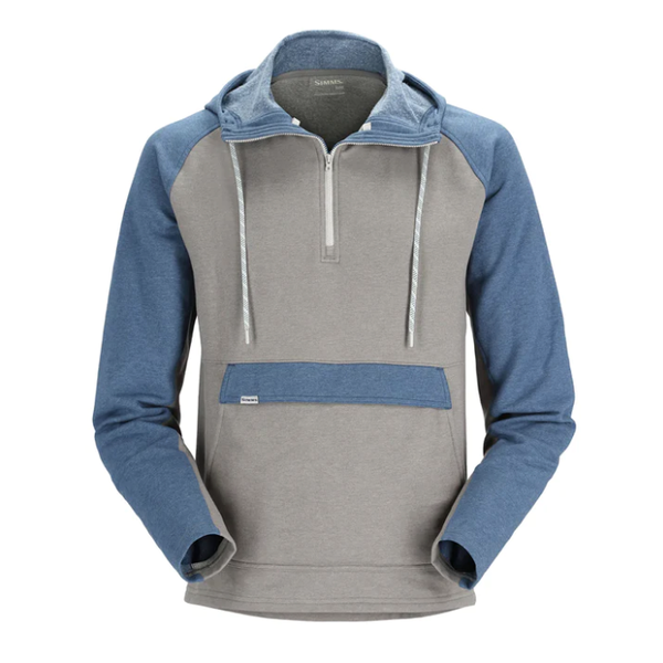 Simms Men's Vermilion Hoody Steel Heather/Navy Medium - Reg. $139.99