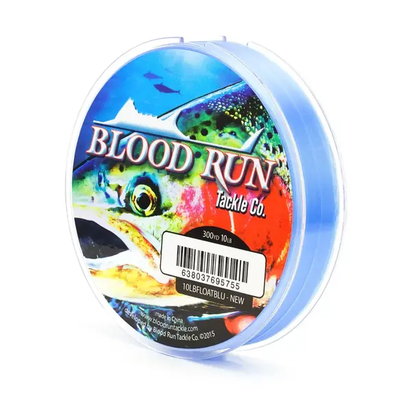 Blood Run 10lb Floating Mono 300yd Blue
