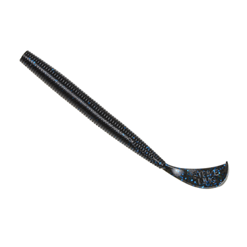 Strike King Rage Cut-R-Worm 6" 7-pk Black Blue Flake