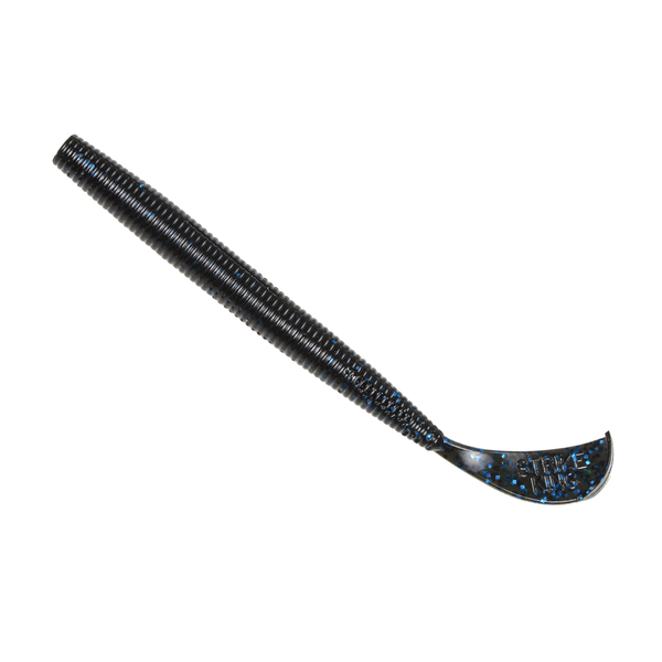 Strike King Rage Cut-R-Worm 6" 7-pk Black Blue Flake