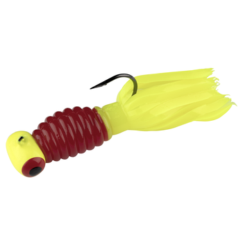 Strike King Mr Crappie Sausage Head 1/16oz 3-pk Red Chartreuse