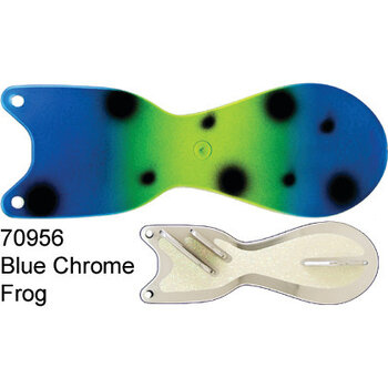Dreamweaver Spin Doctor 8" Flasher Blue Chrome Frog