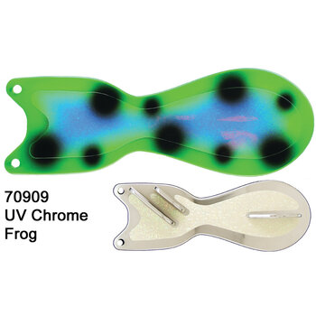 Dreamweaver Spin Doctor 8" Flasher UV Chrome Frog