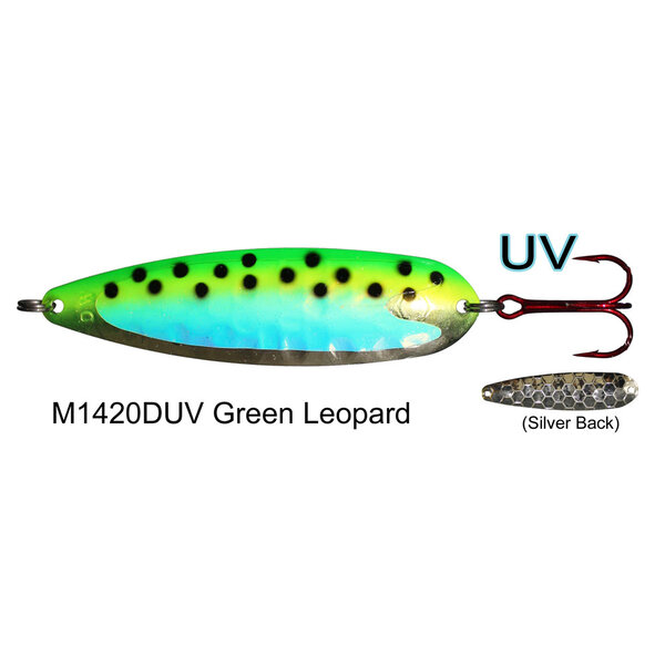 Dreamweaver Mag Spoon. Double UV Green Leopard