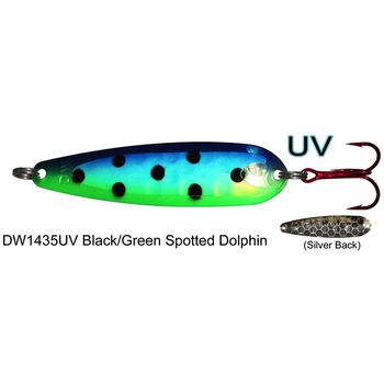 Dreamweaver DW Spoon. Blue Green  Spotted Dolphin