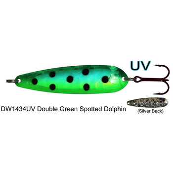 Dreamweaver DW Spoon. UV Double Green Spotted Dolphin
