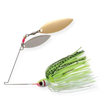 Booyah Double Willow 1/2oz Chartreuse White Shad