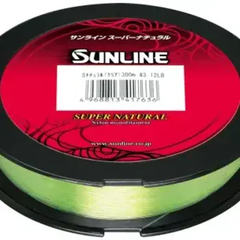 Sunline Super Natural Metered 6lb Clear Chartreuse Mono 330yds