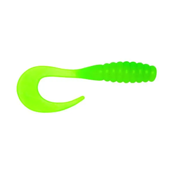 Yum Yum Ribbontail Grub 3" Lime Chartreuse 15-pk