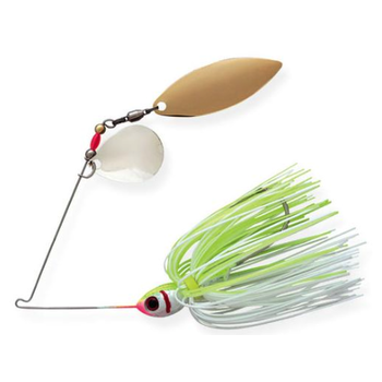 Booyah Tandem Blade Spinnerbait. Chartreuse White 3/8oz