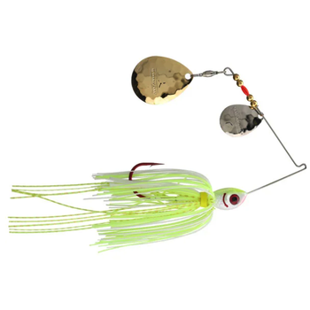 Booyah Tux N Tails 1/2oz Spinnerbait. Chartreuse & White/Gold