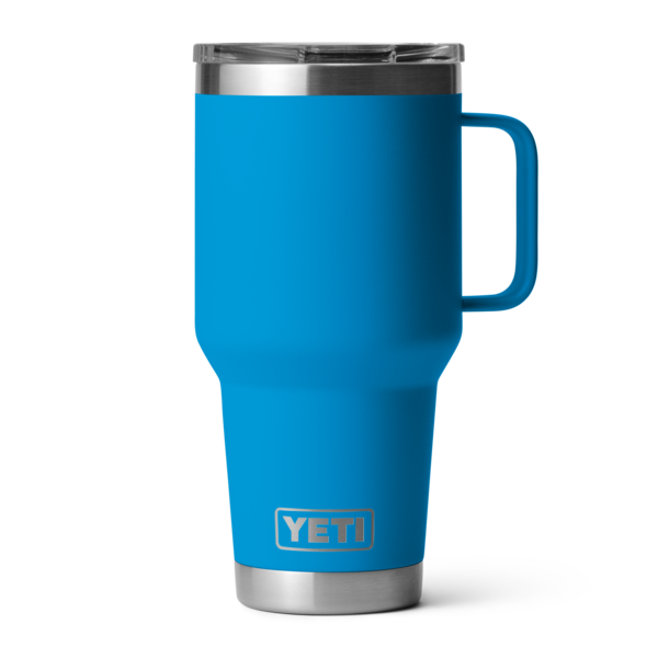 Yeti Rambler 887mL Travel Mug w/Stronghold Lid. Big Water Blue