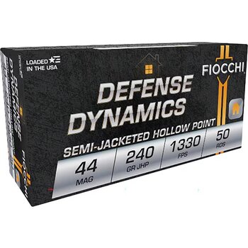 Fiocchi Fiocchi 44D500 Defense Dynamics 44 Rem Mag 240 gr Jacketed Hollow Point 50 Per Box