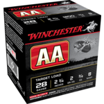 Winchester AA  28ga 2 3/4" 3/4oz #8 Shot Ammo 25 Rounds