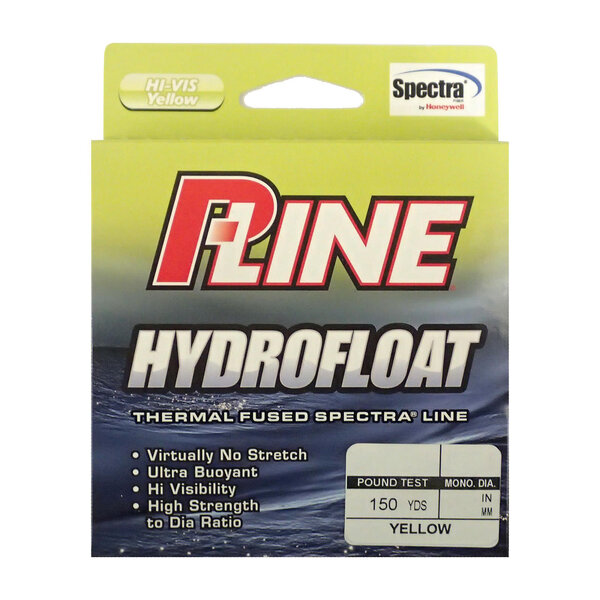 P-Line Hydro Float 10lb. Thermal Fused Spectra Line Yellow.