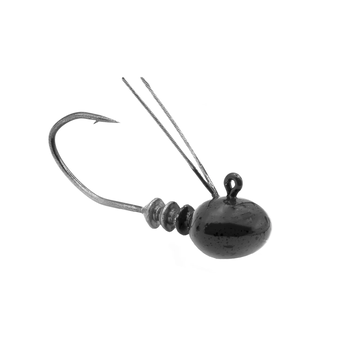 6th Sense Devine Ned Rig Football Head 1/8oz 1/0 Black 4-pk