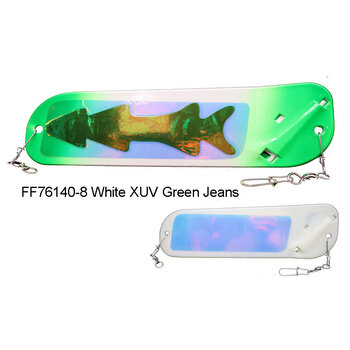 Dreamweaver Flip Fin Paddle 8" White XUV Green Jean