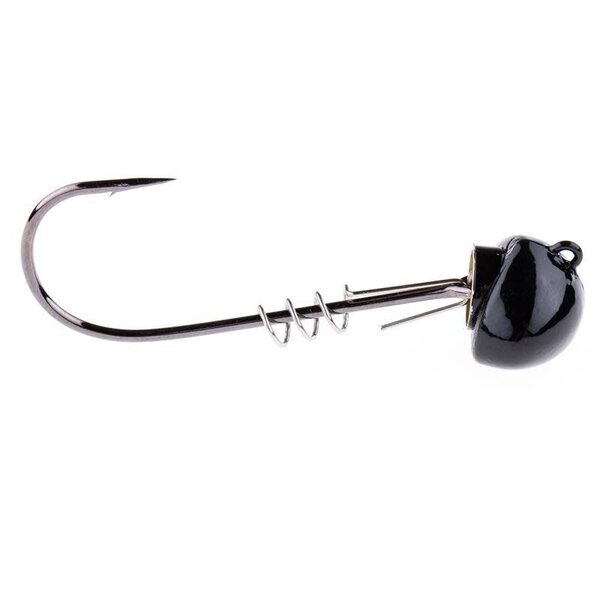 Freedom Football Jig 1/2oz 4/0 Black 2-pk