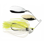 Freedom Tackle Speed Freak Compact Spinnerbait 1/2oz White/Chartreuse