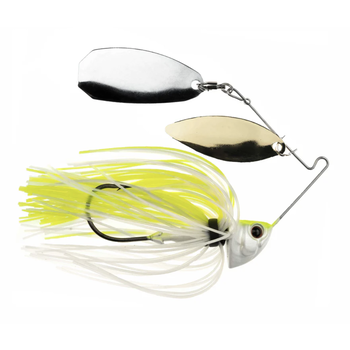 Freedom Tackle Speed Freak Compact Spinnerbait 1/2oz White/Chartreuse