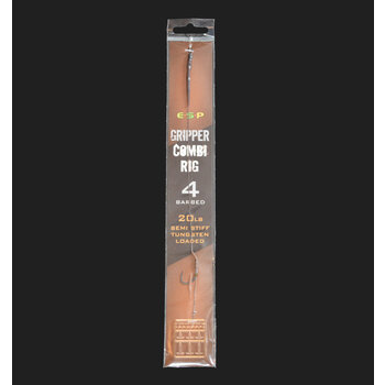 ESP Gripper Combi Hair Rig. Brown Size 4