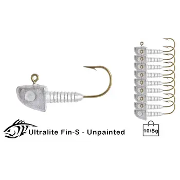 Lunker City Ultra Light Fin-S 1/16oz 10-pk Unpainted